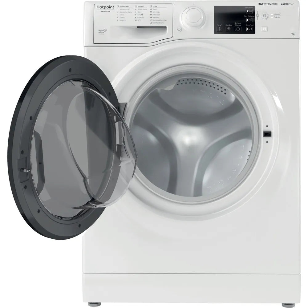 Lavatrice slim a libera installazione a carica frontale Hotpoint Ariston: 7,0 kg - RSSG 725 D IT