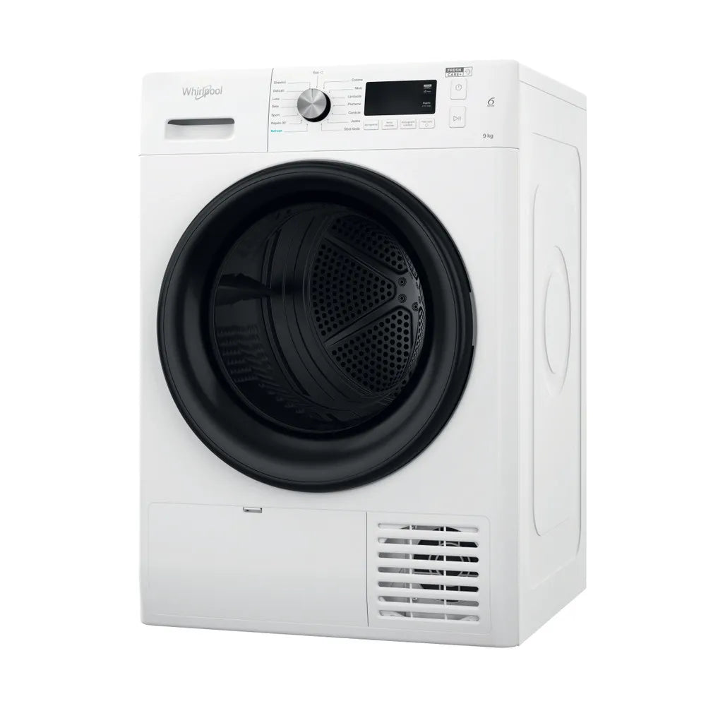 Asciugatrice a pompa di calore Whirlpool: a libera installazione, 9,0 kg - FFTN M11 9X2B IT