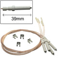 SET 4 PZ.CANDELETTE TC H 39mm LUNGHEZZA CAVO 700mm