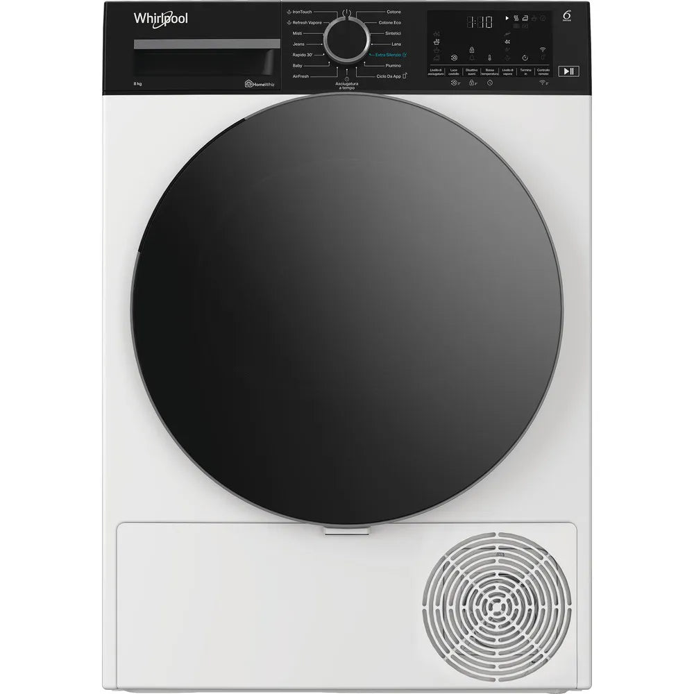 Asciugatrice a pompa di calore Whirlpool: a libera installazione, 8,0 kg - C WD 86M WBS IT