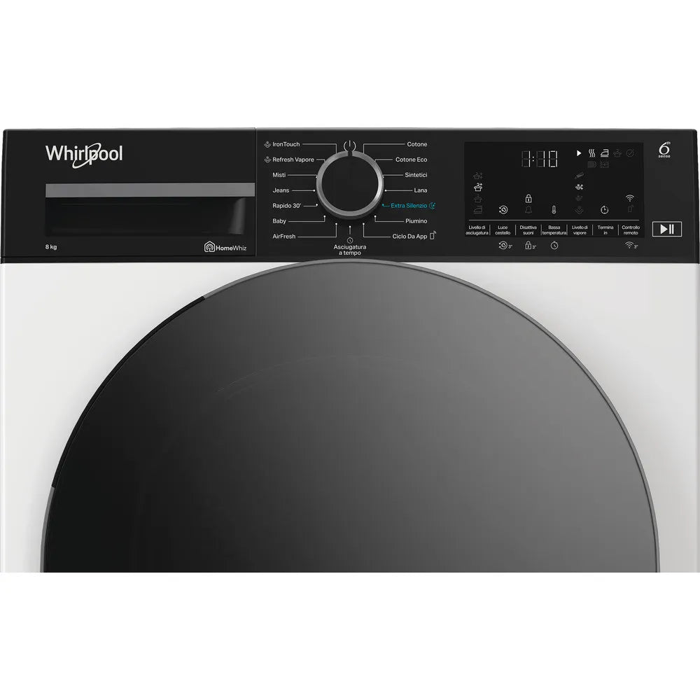 Asciugatrice a pompa di calore Whirlpool: a libera installazione, 8,0 kg - C WD 86M WBS IT