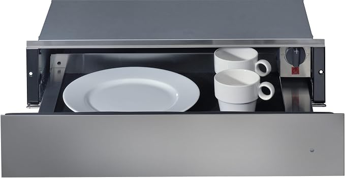 Whirlpool WD142IX - Cassetto riscaldante integrato, funzione temperatura regolabile, capacità totale 20 l, acciaio inossidabile