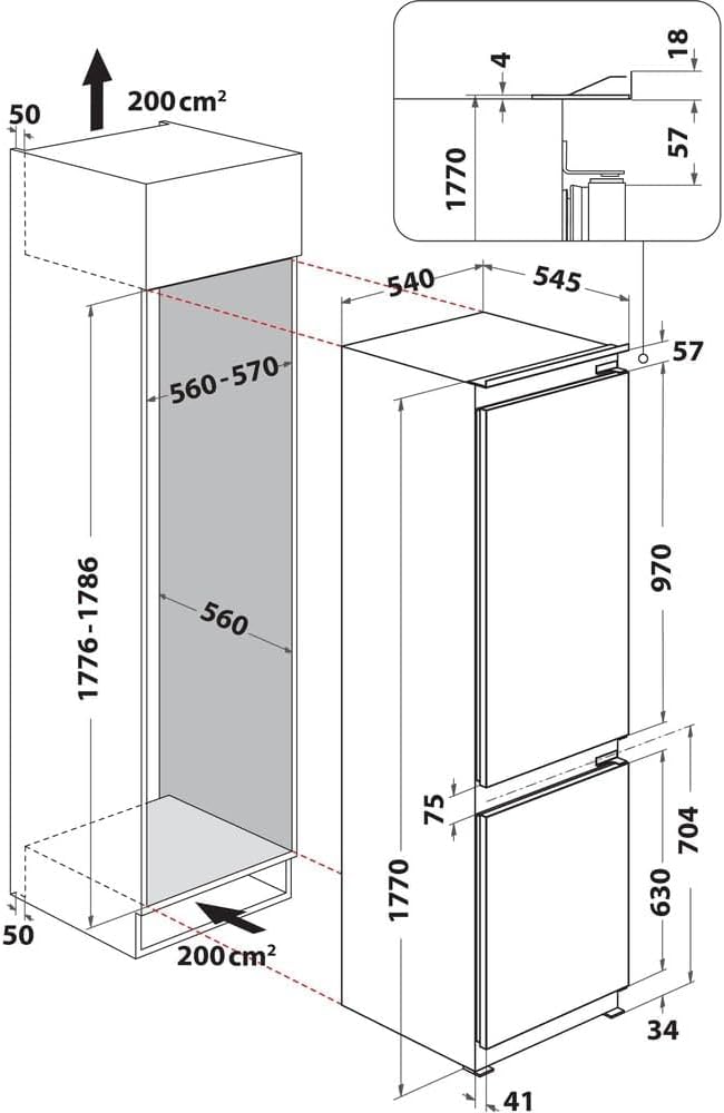 Frigorifero incasso Wirlpool WHC18D011A2
