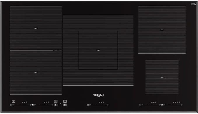 Piano cottura a induzione 90 cm, 5 fuochi Whirlpool in vetroceramica - WT 1090 BA
