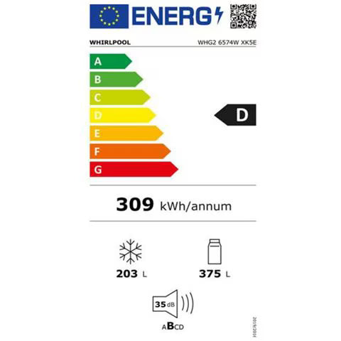 Frigorifero americano Whirlpool: colore dark inox - WHG2 6574W XK5E