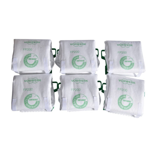 Confezione 6 Sacchetti filtrelli premium + 6 profumatori DOVINA FP200 VK200 VK220S Vorwerk Folletto ex 51377 57920