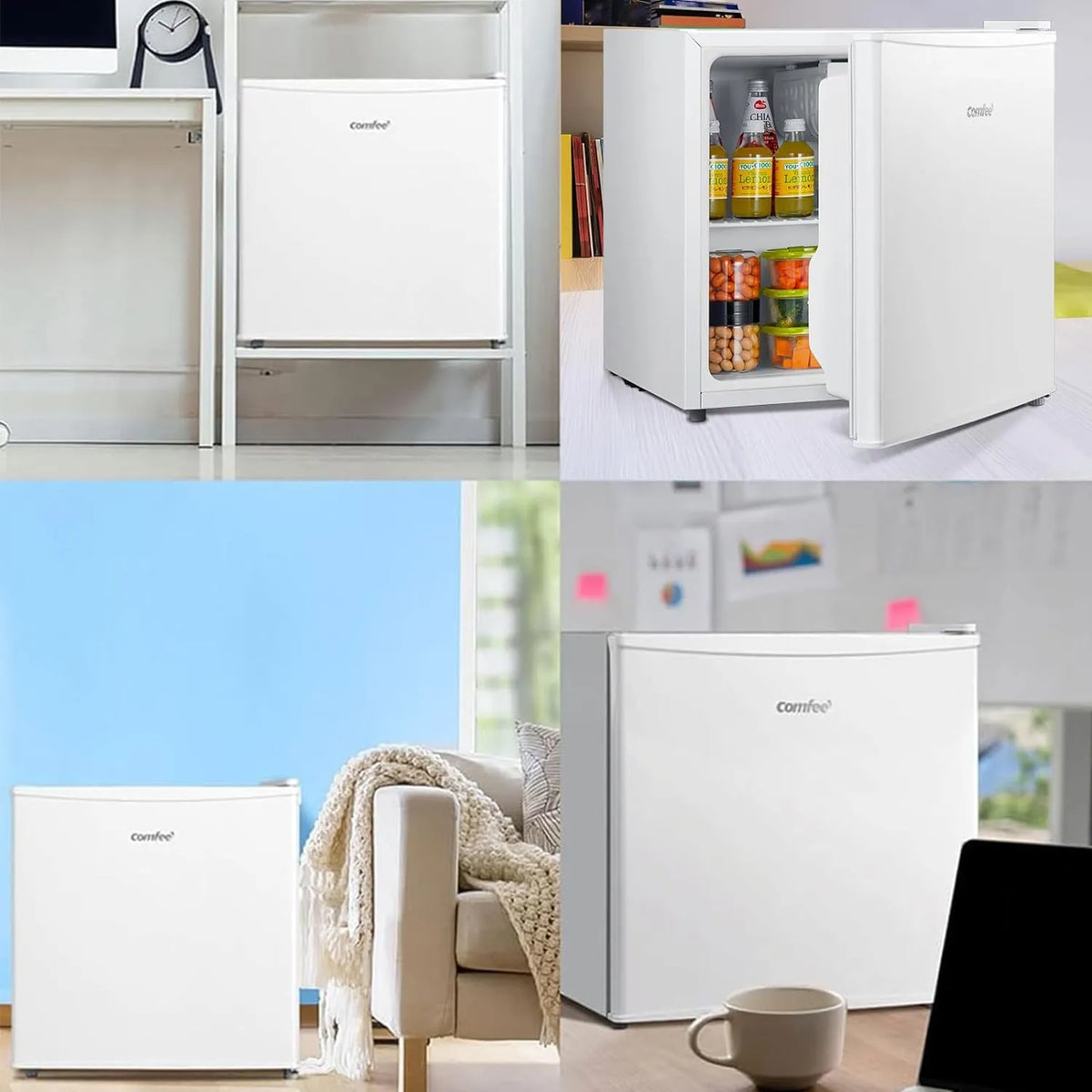 Comfee Mini Frigo Frigobar Minibar Capacità 45 Litri Classe energetica F colore Bianco - RCD76WH1