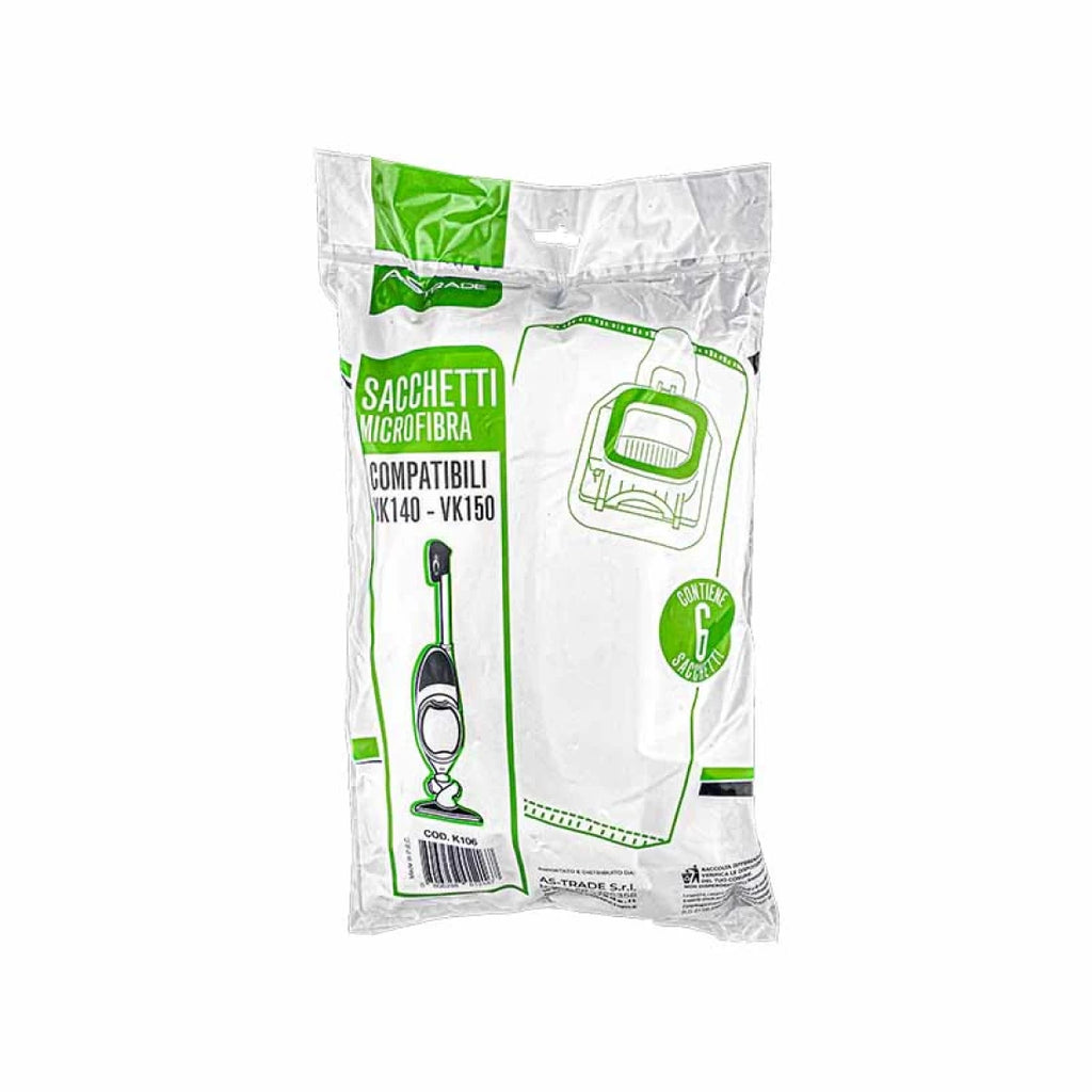 SACCHETTI COMPATIBILI FOLLETTO VK 140/150  conf. 6 Pz