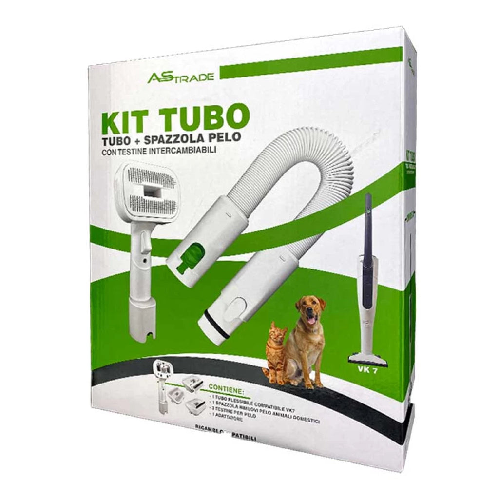 Kit tubo con spazzola PET PRO con accessori per folletto Vk7